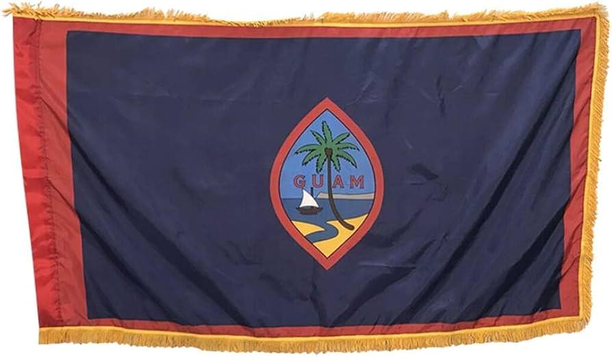 GUAM TERRITORY FLAG - POLEHEM FRINGE - Image 2