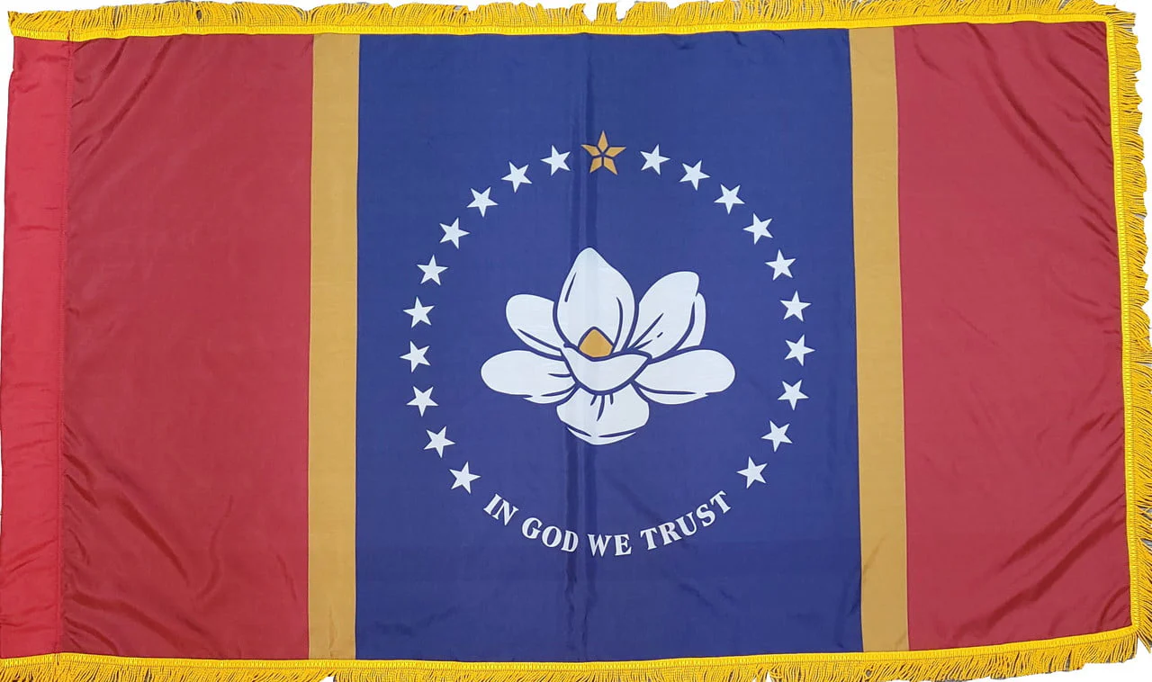 MISSISSIPPI STATE FLAG - POLEHEM FRINGE - Image 2